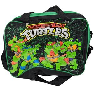 1989 Teenage Mutant Ninja Turtles Imagine Shoulder Bag Tote Travel Zipper Bag